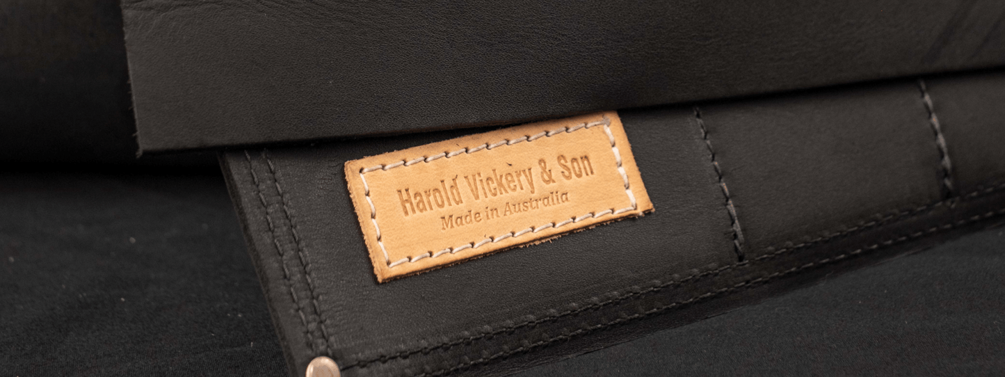 Leather Tool Roll Black