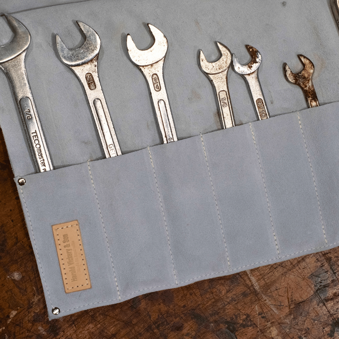 Leather Tool Roll - 16 Pocket